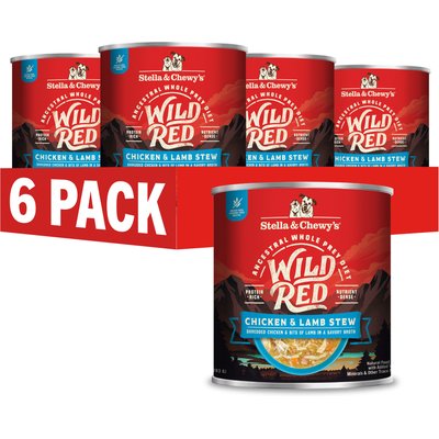 Stella & Chewy's Stella & Chewy's Wild Red Grain-Free Chicken & Lamb Stew Wet Dog Food, 10-oz can, case of 6