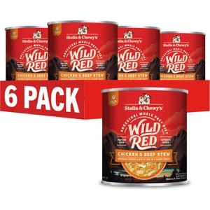 Stella & Chewy's Wild Red Grain-Free Chicken & Beef Stew Wet Dog Food, 10-oz can, case of 6