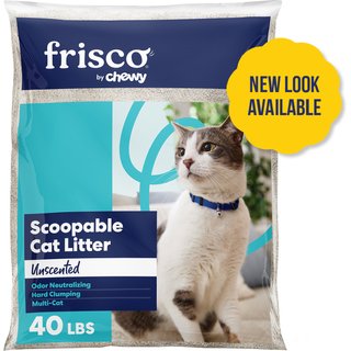 Frisco Multi-Cat Unscented Clumping Clay Cat Litter (NEW LOOK AVAILABLE), 40-lb bag slide 1 of 6