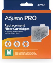 Aqueon Pro NoDrip Design Carbon Replacement Filter Cartridges, 3 count, Medium