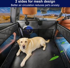 Invenho Waterproof Oxford Fabric Dog Car Seat with Storage Pocket, Black, Large: 28 x 22 x 21.5-in slide 2 of 6