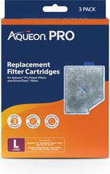 Aqueon Pro NoDrip Design Carbon Replacement Filter Cartridges, 3 count, Large