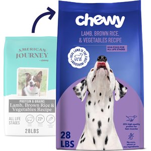 Chewy Made Complete Nutrition Lamb, Brown Rice & Vegetables Recipe Dry Dog Food (FORMERLY AMERICAN JOURNEY), 28-lb bag