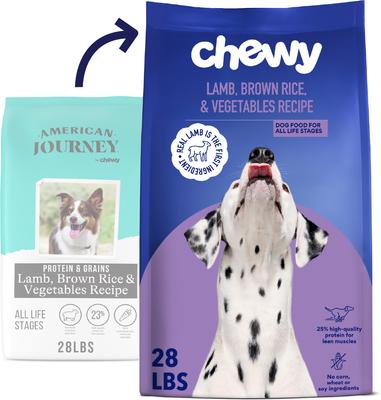 Chewy Made Complete Nutrition Lamb, Brown Rice & Vegetables Recipe Dry Dog Food (FORMERLY AMERICAN JOURNEY), 28-lb bag