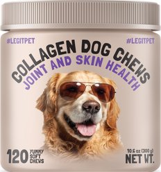 Legitpet Collagen Chews Joint Supplement for Dogs, 120 count