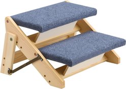 jansno Folded Flat Design Cat & Dog Stairs, Natural, 2 steps slide 2 of 8