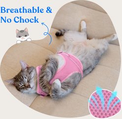 Supet Cat Harness & Leash, Pink, Small: 13.5 to 15.5-in chest slide 2 of 7