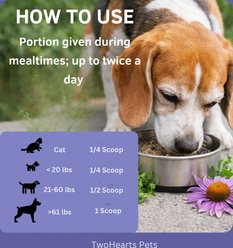 TwoHearts Pets Lou’s Liver Care Revitalize Powder Supplement for Dogs & Cats, 4-oz box, 60 count slide 2 of 5