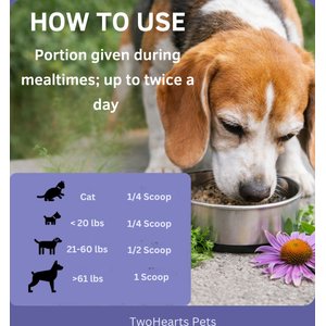TwoHearts Pets Lou’s Liver Care Revitalize Powder Supplement for Dogs & Cats, 4-oz box, 60 count