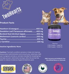 TwoHearts Pets Tracker’s Happy Heart Care Powder Supplement for Dogs & Cats, 4-oz box, 60 count slide 2 of 5