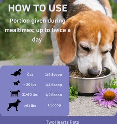 TwoHearts Pets Calvin’s Stop-That-Licking Allergy Relief Powdered Supplements for Dogs & Cats, 4-oz box, 60 count slide 2 of 5