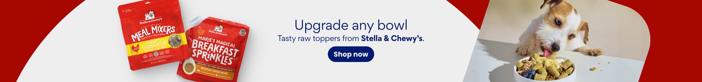 Upgrade any bowl Tasty raw toppers from Stella & Chewy's. Shop now.