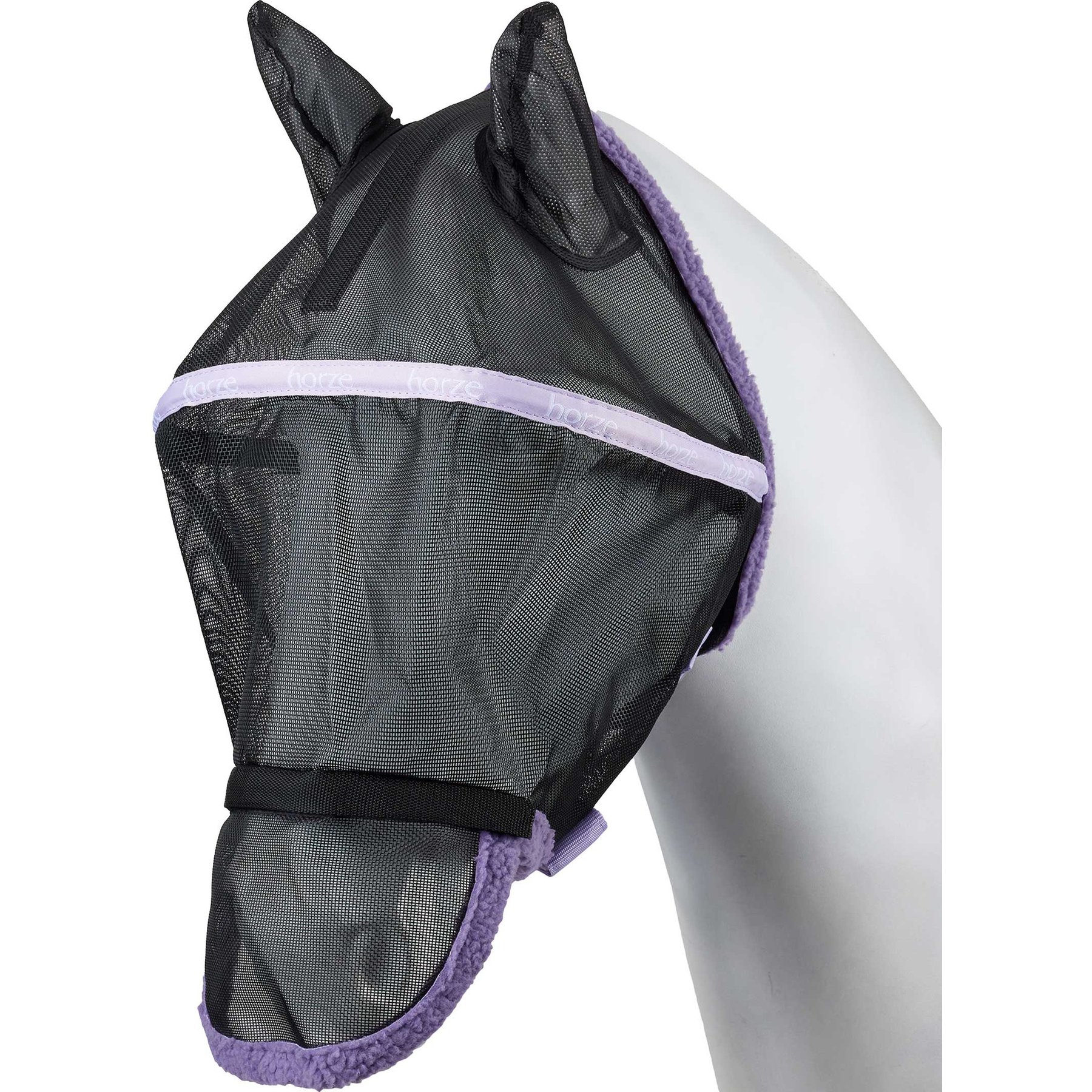 Horze Wire-Framed Horse Fly Mask, Lavender Frost, Medium
