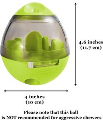 SunGrow Interactive Slow Feeder Treat Dispensing Ball Small Animal Toy for Rabbits & Guinea Pigs slide 2 of 6