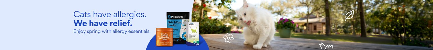 Cat have allergies. We have relief. Enjoy spring with allergy essentials.