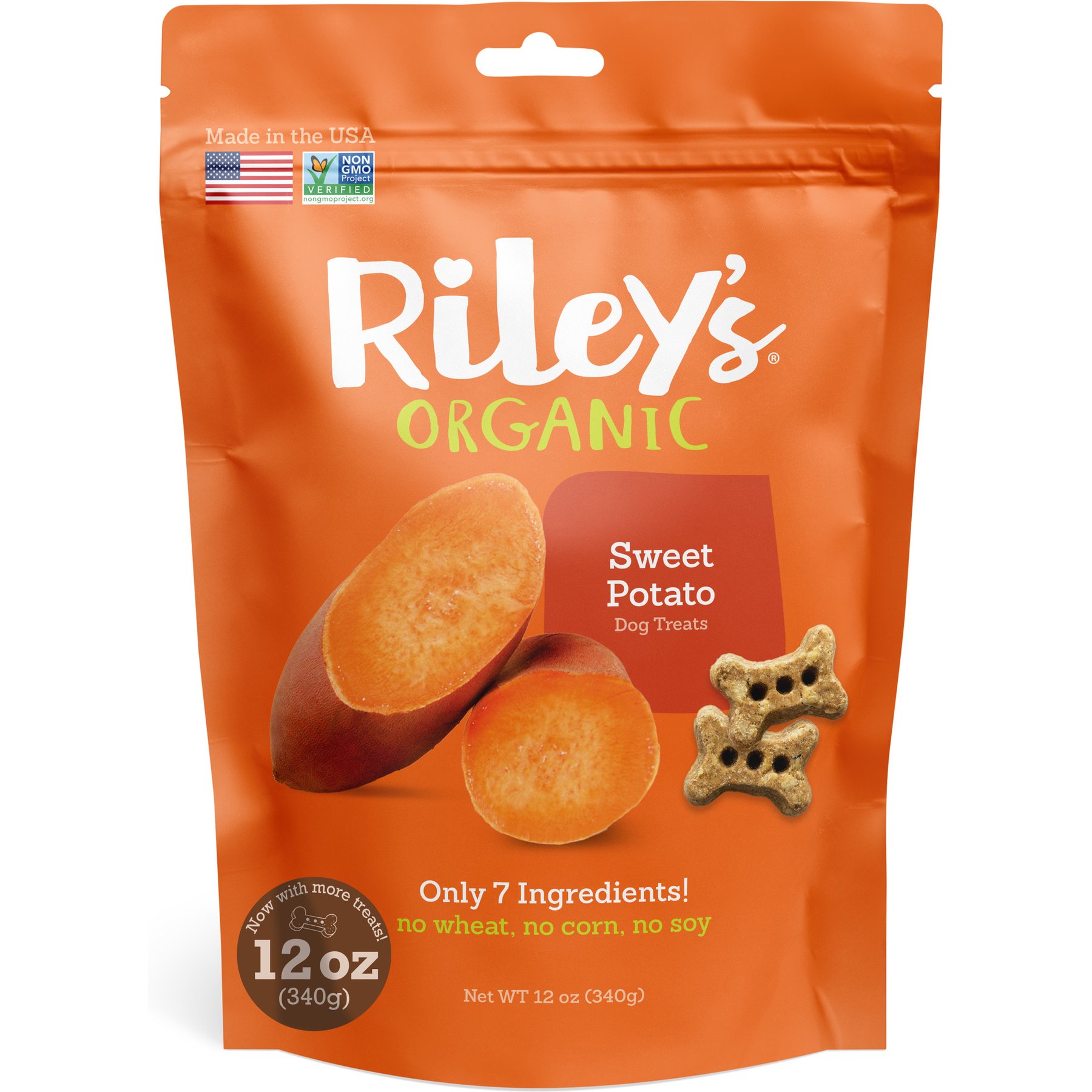 Riley's Sweet Potato Biscuit Dog Crunchy Treats, 12-oz bag