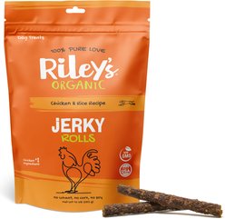Riley's Chicken & Rice Jerky Dog Rolls Treats, 10-oz bag