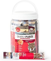 Wild Eats Simply Puree Natural Salmon with Ancient Grains Flavored Lickable Cat Treats, 2-lb tub, case of 48 slide 1 of 8