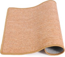 FUKUMARU Natural Sisal Rug Scratcher Cat Toy, 24 x 32-in
