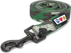 Pawtitas Nylon Reflective Dog Leash, Camouflage Green, X-Small/Small: 6-ft long, 5/8-in wide