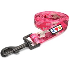 Pawtitas Nylon Reflective Dog Leash, Camouflage Pink, X-Small/Small: 6-ft long, 5/8-in wide