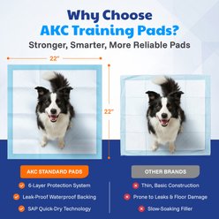 American Kennel Club Dog Training Pads, 22 x 22-in, 100 count, Fresh Cut Grass Scented slide 2 of 8