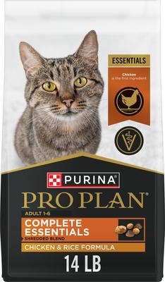 Purina Pro Plan Adult Shredded Blend Chicken & Rice Formula Dry Cat Food