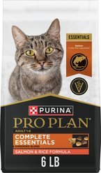 Purina Pro Plan Adult Shredded Blend Salmon & Rice Formula Dry Cat Food, 6-lb bag