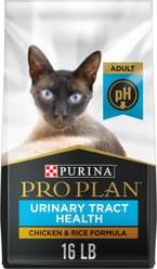 Purina Pro Plan Focus Adult Urinary Tract Health Formula Dry Cat Food, 16-lb bag