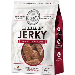 Butcher's Naturals Slow Roasted Beef Jerky Dog Treats, 16-oz bag