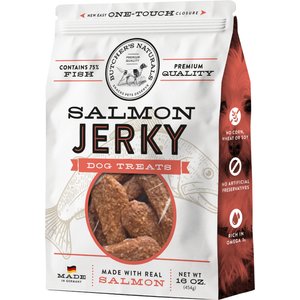 Butcher's Naturals Slow Roasted Salmon Jerky Dog Treats, 16-oz bag
