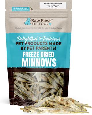 Raw Paws Freeze-Dried Smelt Minnows Raw Dog & Cat Treats, 2-oz bag