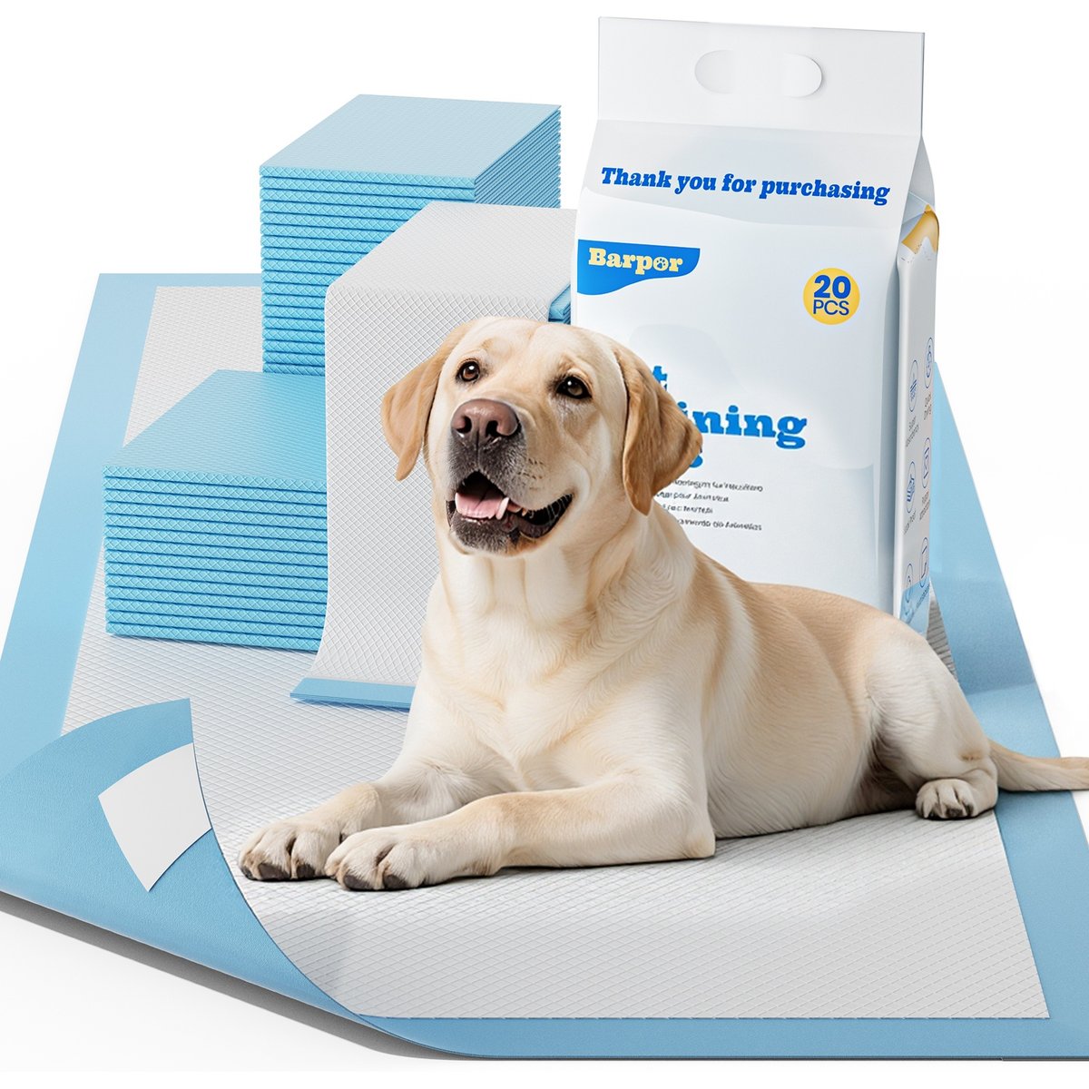 Barpor Dog Pee Pads, 24 x 35-in, 20 count