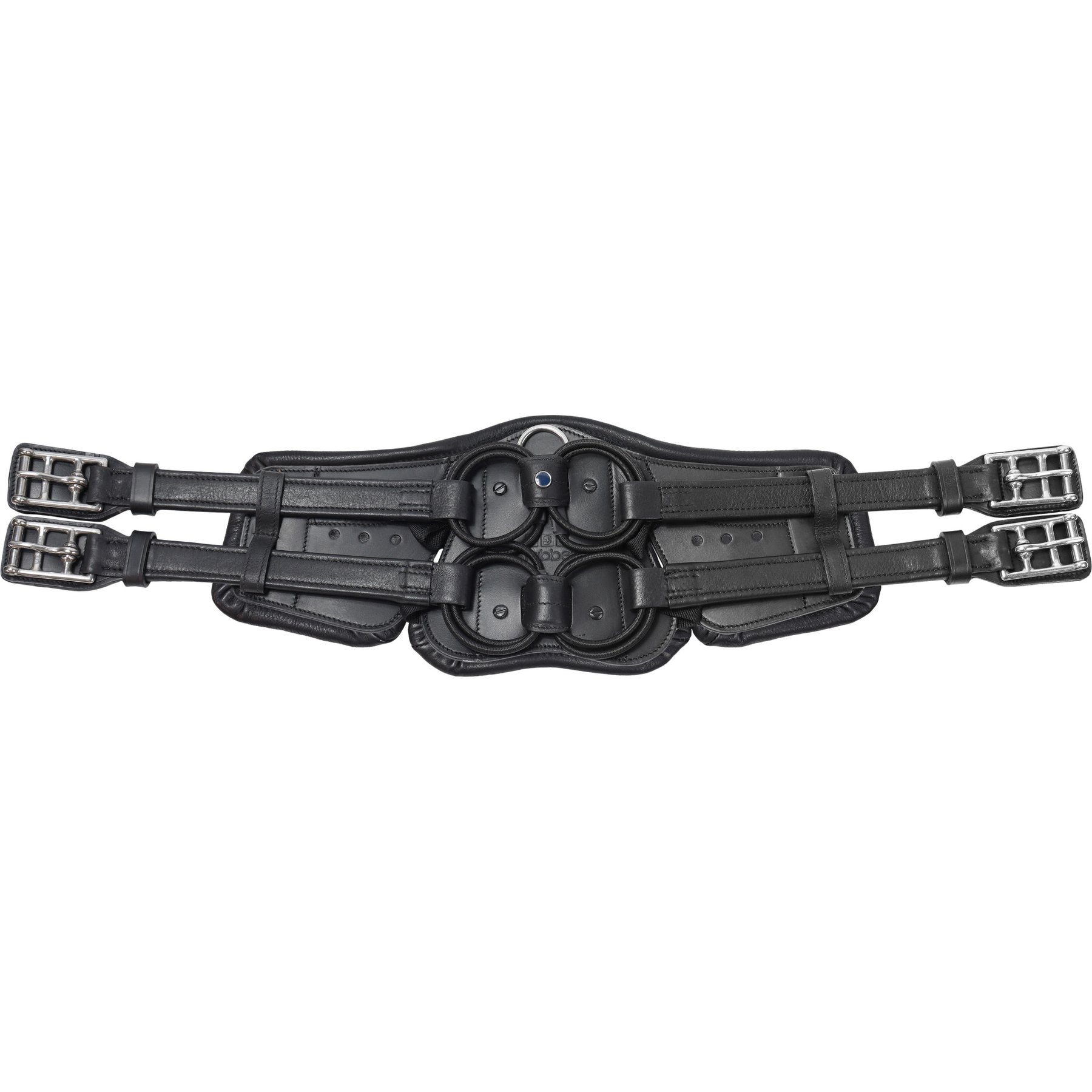 Stubben Equi-Soft Pad Leather Horse Girth, Black, 26-in