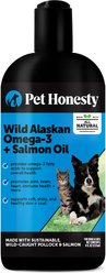 Pet Honesty Wild Omega-3 + Salmon Oil & Pollock Oil Flavored Liquid Supplement for Dogs & Cats, 8-fl oz bottle slide 1 of 8