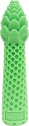 Pupstages Dental Asparagus Multi-Textured Mint Scent Tough Treat-Stuffer Dog Toy, Green, Medium: 6.7-in
