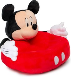 Buckle-Down Disney Mickey Mouse Hug Novelty Pillow Dog Character Bed, Red, 22.5 x 26 x 17.5-in slide 2 of 4