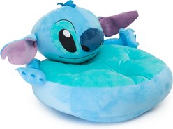 Buckle-Down Disney Stitch Hug Novelty Pillow Dog Character Bed, Blue, 22.75 x 23.5 x 15-in slide 2 of 4