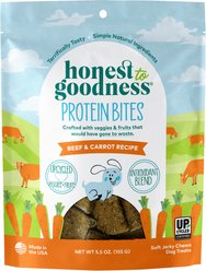 Honest To Goodness Beef & Carrots Protein Bites Soft & Chewy Dog Treats, 5.5-oz bag slide 1 of 2