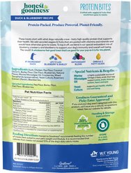 Honest To Goodness Duck & Blueberry Protein Bites Soft & Chewy Dog Treats, 5.5-oz bag slide 2 of 2