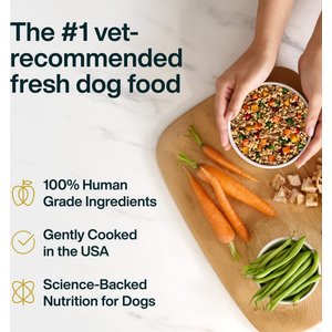 JustFoodForDogs Adult Fresh Frozen Healthy Weight Human-Grade Pork Dog Food, 18-oz pouch, case of 21