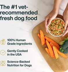 JustFoodForDogs Fish & Sweet Potato Recipe Frozen Human-Grade Fresh Dog Food, 18-oz pouch, case of 7 slide 2 of 9