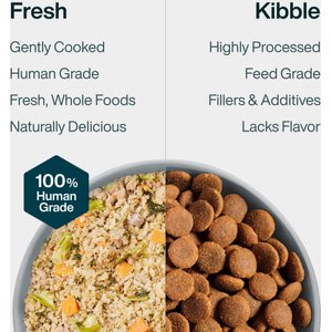 JustFoodForDogs Pantry Fresh Chicken & White Rice Fresh Dog Food, 12.5-oz pouch, case of 12