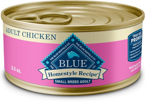 Blue Buffalo Homestyle Recipe Small Breed Chicken Dinner Canned Dog Food, 5.5-oz, case of 24