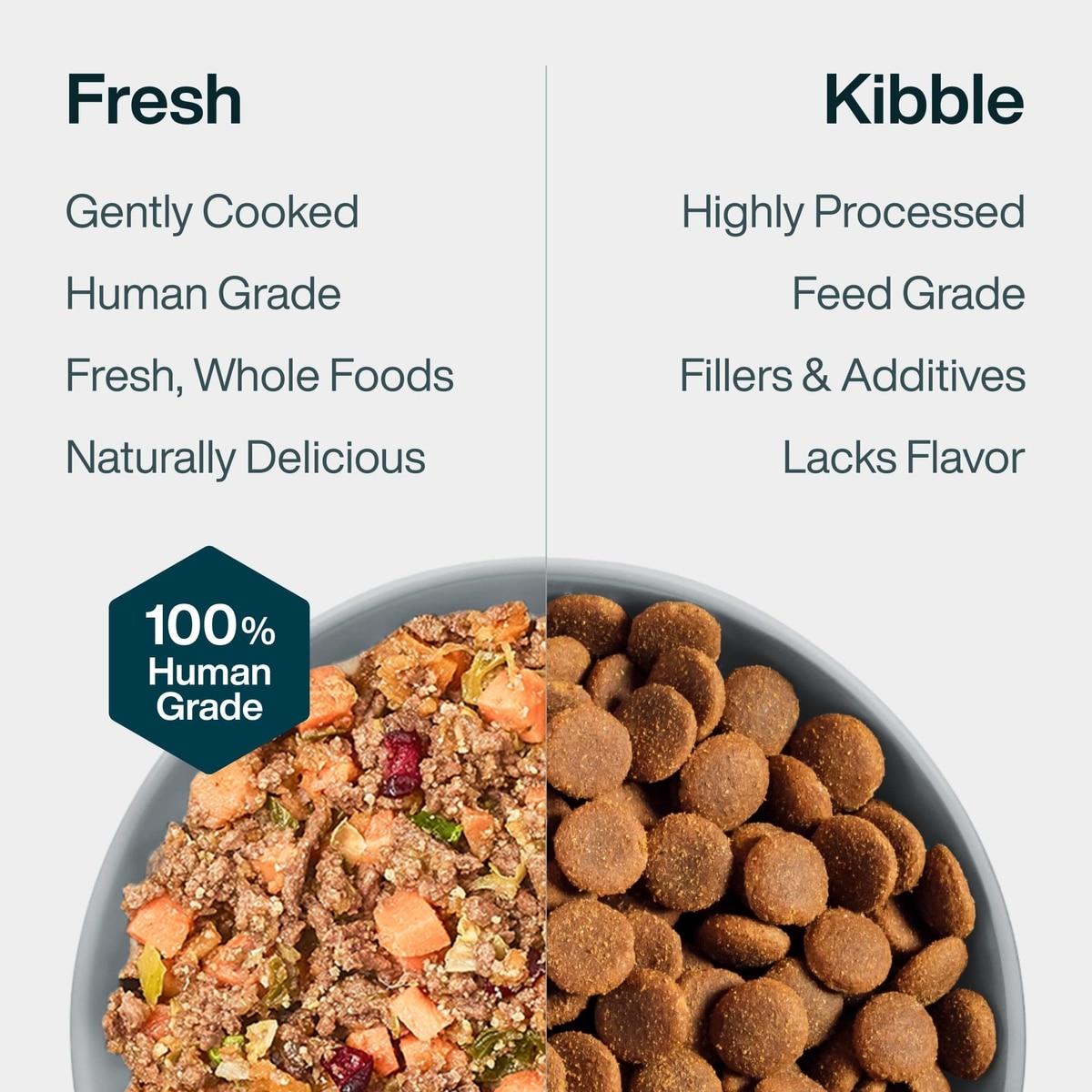 JUSTFOODFORDOGS Venison & Squash Recipe Frozen Human-Grade Fresh