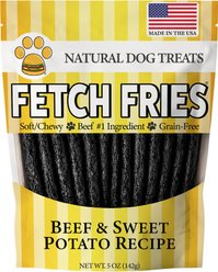 American Pet Food Fetch Fries Beef & Sweet Potato Dog Treats, 5-oz bag