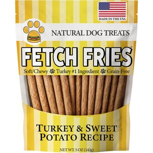 American Pet Food Fetch Fries Turkey & Sweet Potato Grain-Free Dog Treats, 5-oz bag