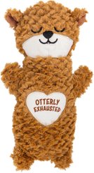 Pupstages Microwavable Calming Cuddle Companion Otter Plush Dog Toy, Brown slide 1 of 6