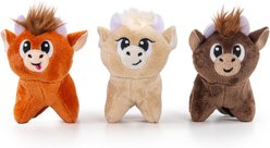 Outward Hound Squeakin’ Highland Hide-A-Cow Replacement Squeaker Plush Dog Toy, Brown, 3 count
