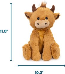 Pupstages Floppy Cuddle Companion Lavender Scented Cow Plush Dog Toy, Brown, Large slide 2 of 6